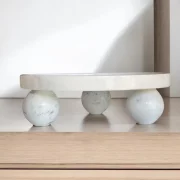Handmade Marble Centerpiece, Marble Cake Stand, Unique Marble Decor, Marble accents, unique gift idea; Limited Edition