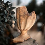 Unique Handmade Olive Wood Bowl/Vase Sculpture – Handcrafted Decorative wood Vase – Large and Intricate