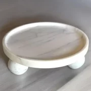 Handmade Marble Centerpiece, Marble Cake Stand, Unique Marble Decor, Marble accents, unique gift idea; Limited Edition