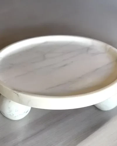 Handmade Marble Centerpiece, Marble Cake Stand, Unique Marble Decor, Marble accents, unique gift idea; Limited Edition