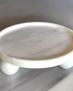 Handmade Marble Centerpiece, Marble Cake Stand, Unique Marble Decor, Marble accents, unique gift idea; Limited Edition