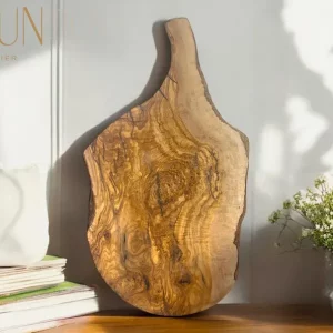 Rustic Elegance: Handcrafted Olive Wood charcuterie Board ; Unique Cutting Board