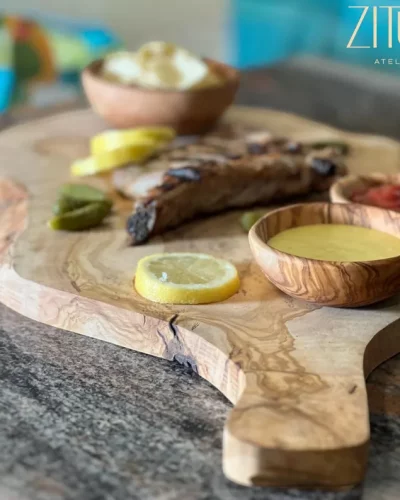 Rustic Elegance: Handcrafted Olive Wood charcuterie Board ; Unique Cutting Board