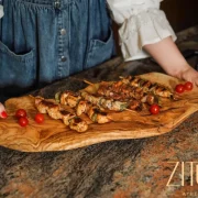 Rustic Elegance: Handcrafted Olive Wood charcuterie Board ; Unique Cutting Board