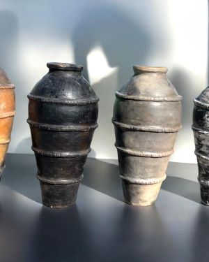 Handmade Pottery Vase – Berber Authentic Pottery – Carthago Pottery Art – Handcrafted Large Rustic Pottery Planters
