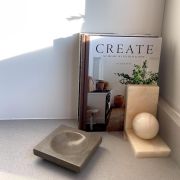 Luxurious – Marble Jewelry Dish – Handmade Marble Decorative Accent – Unique Natural Stone