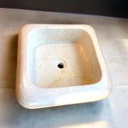 Sculptural Tunisian Gray Tala Marble Sink | Handmade Marble Sink | A Natural Masterpiece