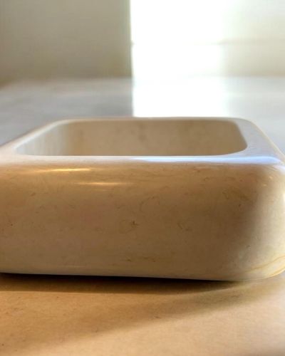 Sculptural Tunisian Gray Tala Marble Sink | Handmade Marble Sink | A Natural Masterpiece