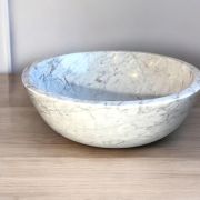 Marble Sink | Handmade Italian Joya (Carrara) | Luxury Bathroom Vessel Sink | Unique Home Decor
