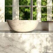 Marble Sink | Handmade Italian Joya (Carrara) | Luxury Bathroom Vessel Sink | Unique Home Decor
