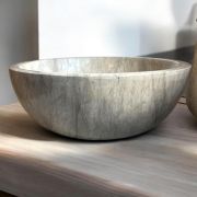 Vessel Sink | Handcrafted Gray Tala Marble |Unique Bathroom Vanity |Modern Minimalist