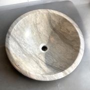 Vessel Sink | Handcrafted Gray Tala Marble |Unique Bathroom Vanity |Modern Minimalist