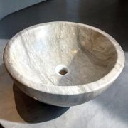 Vessel Sink | Handcrafted Gray Tala Marble |Unique Bathroom Vanity |Modern Minimalist