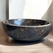 Luxurious Handmade Noir Amilcar Marble Sink | Unique Bathroom Vanity