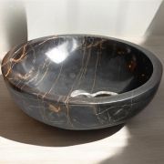 Luxurious Handmade Noir Amilcar Marble Sink | Unique Bathroom Vanity