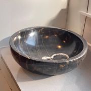 Luxurious Handmade Noir Amilcar Marble Sink | Unique Bathroom Vanity