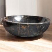 Luxurious Handmade Noir Amilcar Marble Sink | Unique Bathroom Vanity