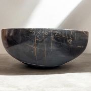 Luxurious Handmade Noir Amilcar Marble Sink | Unique Bathroom Vanity