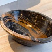 Marble Sink | Luxurious Noir Aziza Marble| Handcrafted sink |Unique Bathroom Vanity .