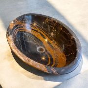 Marble Sink | Luxurious Noir Aziza Marble| Handcrafted sink |Unique Bathroom Vanity .