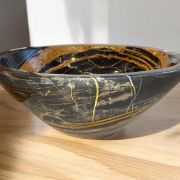 Marble Sink | Luxurious Noir Aziza Marble| Handcrafted sink |Unique Bathroom Vanity .