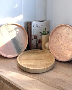 Handmade Unique Marble Circular Trays | Unique Catch All | Home Decor