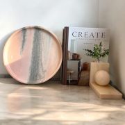 Handmade Unique Marble Circular Trays | Unique Catch All | Home Decor
