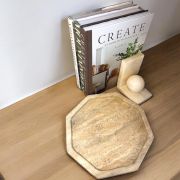 Handmade Octagonal Marble Tray | Unique Serving Platter | Unique Marble Catch All | Home Decor