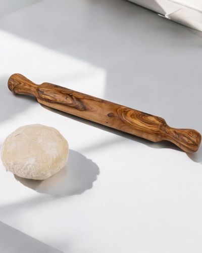 Olive Wood Rolling Pin – Handcrafted Artisan Baking Tool