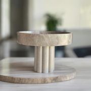 Modern Marble CenterPiece ,Handmade Sculptural Marble Bowl, Minimalist Marble Bowl , Timeless Marble Elegance ,Organic Marble Art