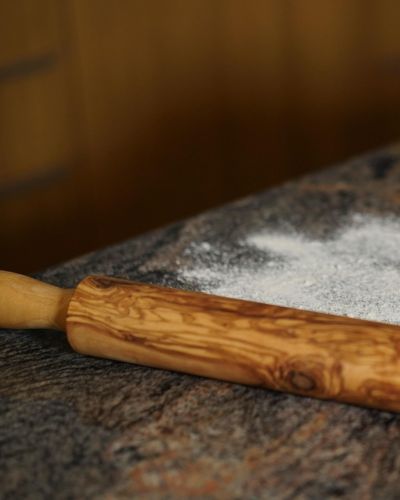 Olive Wood Rolling Pin – Handcrafted Artisan Baking Tool