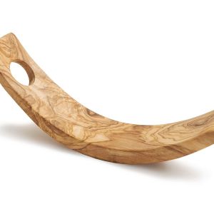Handmade Olive Wood Wine Bottle Holder | Elegant Wine Display