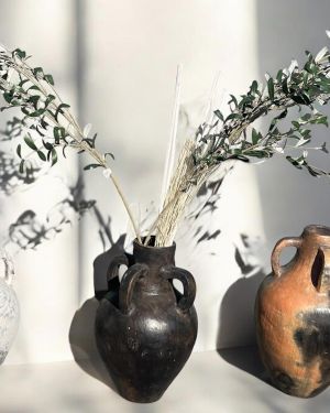 Handmade Terracotta Vase | Ethnic Berber Pottery | Traditional North African | Handcrafted Decorative Planters | Unique Ancient Decor