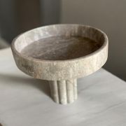 Modern Marble CenterPiece ,Handmade Sculptural Marble Bowl, Minimalist Marble Bowl , Timeless Marble Elegance ,Organic Marble Art
