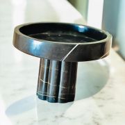 Unique Black Marble Centerpiece, Marble Bowl , Présentoir , Catch-All , Luxurious Marble Craft