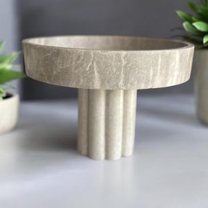 Modern Marble CenterPiece ,Handmade Sculptural Marble Bowl, Minimalist Marble Bowl , Timeless Marble Elegance ,Organic Marble Art