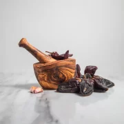 Rustic mortar Olive Wood Mortar and Pestle Set