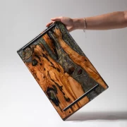 Olive Wood & Resin Tray