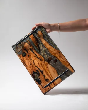 Olive Wood & Resin Tray