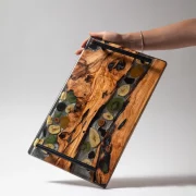 Olive Wood & Resin Tray