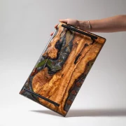Olive Wood & Resin Tray