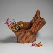Unique Handmade Olive Wood Centerpiece